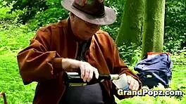 i licked that juicy pussy outdoors with the teen brunette