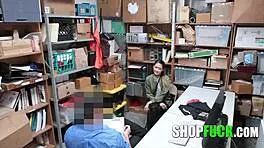 Slutty Babe Prefers Fucking Over Stealing at Shop