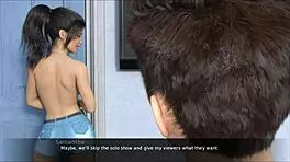 hey, watch this milf brunette stepsister getting fucked hard with big cock for her fans, showing off her big ass and tits