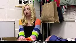 the hot thief lexi lore gets caught and enjoys the security guard mike mancini's big cock in the blowjob