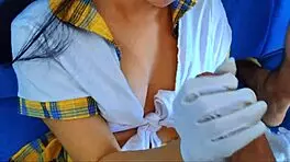 Hot Stepdaughter Gets Her Ass Destroyed with Anal and Blowjob