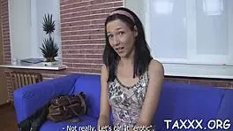 hardcore testing of a young teen in interview