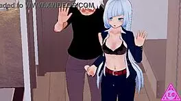 i ride miwa's petite body, feeling her small tits as she blows and jerks me to cumshot