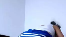 Cute teen stepsister rides stepbrother's cock intensely.