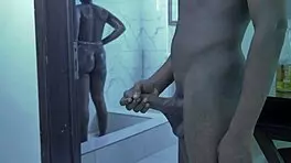 Step Uncle videobombed Teen with big boobs while showering and proceeded to sexually harassed her