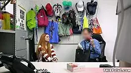 cute geeky violet caught stealing bunny costume for rough sex