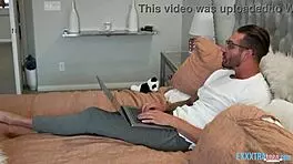 petite teen zerella skies gets deeply drilled by hung stud quinton james in cfnm scene. the hardcore action unfolds with monster cock and big tits.