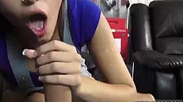 Petite Teen Tries First Blowjob On Stepbro's Banana