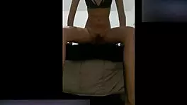 hidden recording of an old man and a young latina in a private moment