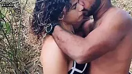 no place to fuck her so in the woods my stick went in her ass, husband wanted cuckold so i gave pussy to friend