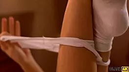 Black4K: Beautiful Goddess Craves Big Black Cock Licking Her Shaved Pussy