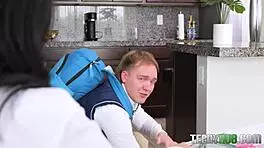 roxie sinner gets her small tits sucked by joshua lewis in pov hardcore.