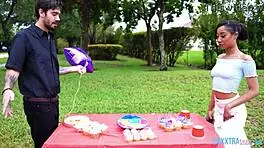 Teen Alicia Reign Feels Intense Pleasure As Tattooed Guy Nade Nasty Drills Her Hard.