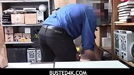 Busted4k shoplifting teen brought to office for strip search by Scarlett Bloom.