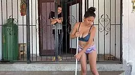 my horny cousin begged me to cum all over her big tits and fill them with semen