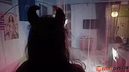 spooky halloween fuck with petite miss foxy elise and her roomie, big ass cumshot in taboo teen hardcore. amateurs get wild with tits out.