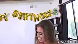 My hardcore birthday surprise with friends in group handjob POV