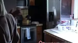 She whispers, 'Blonde teen 18+ gets interracial facial from big black cock.'