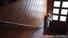 She whispers, 'Blonde teen 18+ gets interracial facial from big black cock.'