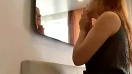 Young Russian Redhead Bitch Teases with Sexy Dance Moves on Camera.