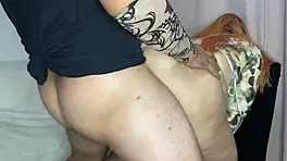 Dirty Big Ass Stepmother Fucked Hard by Virgin Stepson in Wild Session
