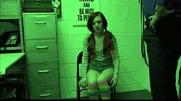 Madi Collins, that skinny redhead shoplifter agrees to sex with the guard