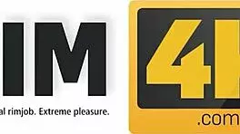 In the workspace, a beautiful russian woman in stockings and heels gets her ass licked and rimmed doggystyle.