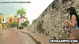 this beautiful blue eyed latina teen fucking us hard on vacation, her big ass bouncing?