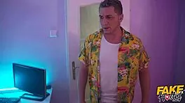 Extraordinary Visit by Two Intergalactic Backpackers Turns into Threesome at Fake Hostel