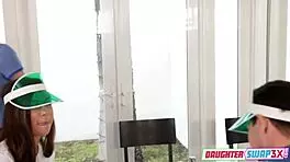 Horny Stepsisters Zoe Parker and Shane Blair Swap Stepdads’ Cocks for Wild Sucking and Fucking Until Cum