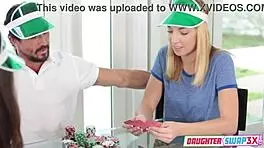 Horny Stepsisters Zoe Parker and Shane Blair Swap Stepdads’ Cocks for Wild Sucking and Fucking Until Cum