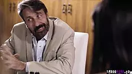 Emily and Naomi start threesome with stepdad Steve