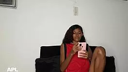 My stepsister knows exactly what to do without saying a word in our homemade interracial encounter.