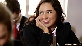 gorgeous teen rides cock after classes, small tits bouncing in cowgirl. oops, i messed up the roleplay!