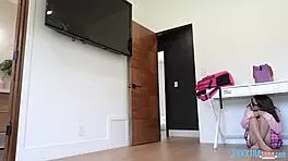 Teens clara and amber get fucked in threesome by clarke