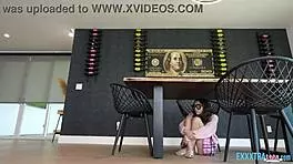 Teens clara and amber get fucked in threesome by clarke