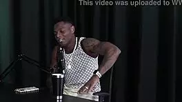 Man's fetish involves being tied up watching two beautiful women in sheer red lingerie engage in passionate play