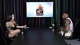 Man's fetish involves being tied up watching two beautiful women in sheer red lingerie engage in passionate play