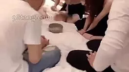 this skinny chinese babe gives uncensored blowjob to squirting orgasm