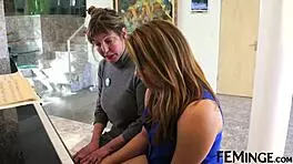 Step Sister Licks Tutor Pussy in Group