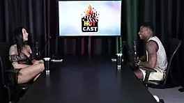 Man's fetish involves being tied up watching two beautiful women in sheer red lingerie engage in passionate play