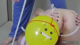 hot teen brought to loony bin for awkward treatment