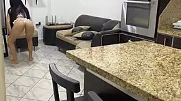 Eighteen year old stepdaughter takes painful anal from father-in-law in doggystyle to pay debt