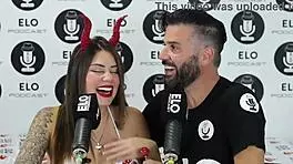 Spicy interview with Elo Podcast in Buenos Aires featuring Sara Blonde and Elo Picante