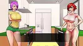 my friend sucks my cock in the kitchen