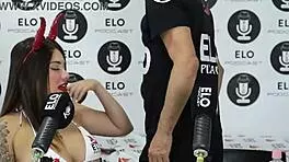 Spicy interview with Elo Podcast in Buenos Aires featuring Sara Blonde and Elo Picante