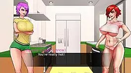 my friend sucks my cock in the kitchen