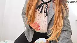 Hot stepsister rides in lesbian cowgirl with huge boobs