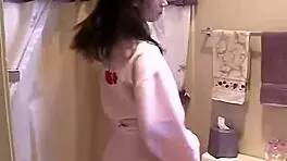 Chloe 18 fondles and fingers her pussy!