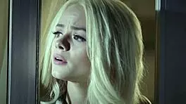 pretty blonde teen gets facial after blowjob